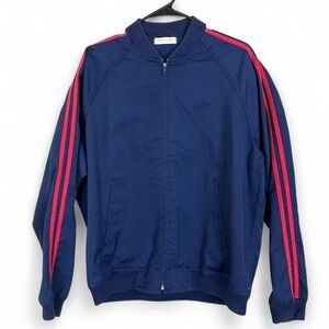 Navy and red vintage bomber jacket